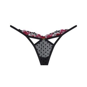Rosy Embroidery Thong Panty